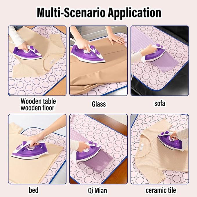 Portable Ironing Mat Thick Heat-Resistant Anti-Slip Ironing Blanket Pad - Image 7