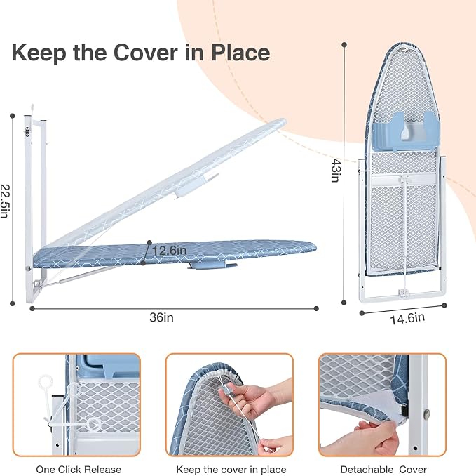KINGBOARD Wall Mounted Ironing Board - Image 2