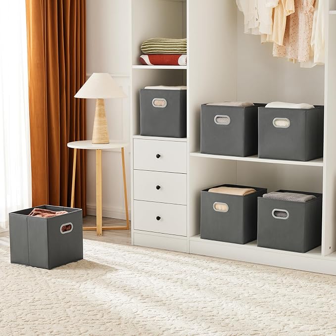 MAX Houser Fabric Storage Bins Cubes Baskets Containers - Image 6