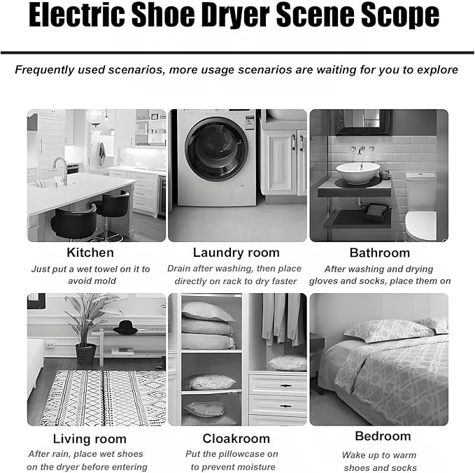 Portable Electric Shoe Dryer, Heated Shoe Dryer - Image 7