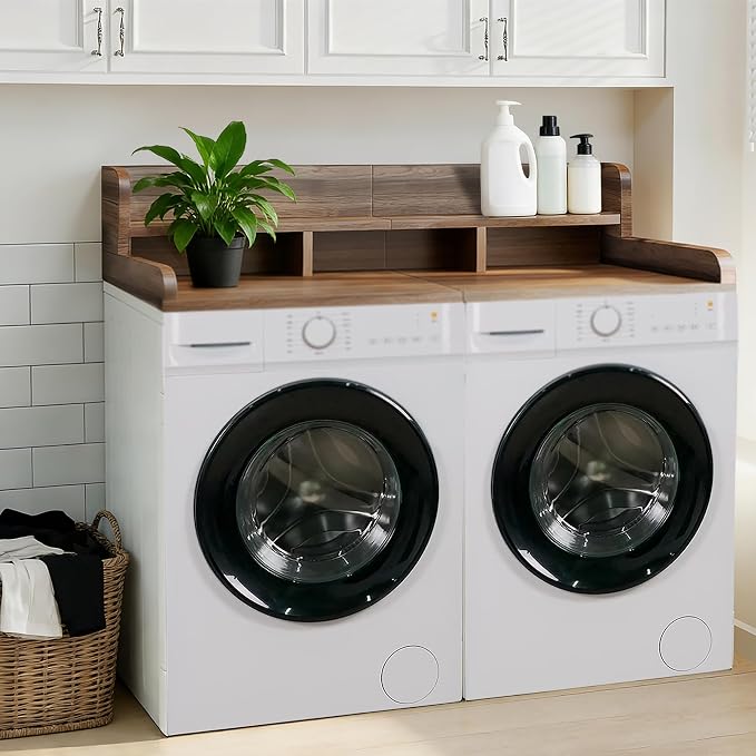 Washer Dryer Countertop, Laundry Wood Shelf Topper - Image 6