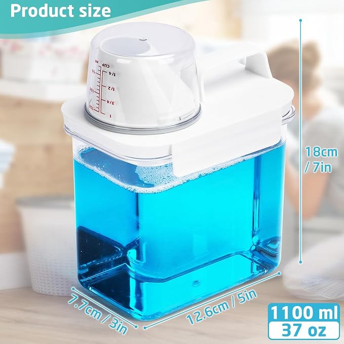Laundry Detergent Dispenser-1 Pack, 37 oz Detergent Dispenser - Image 2