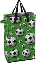 Soccer Balls Green Freestanding Laundry Basket by ODAWA