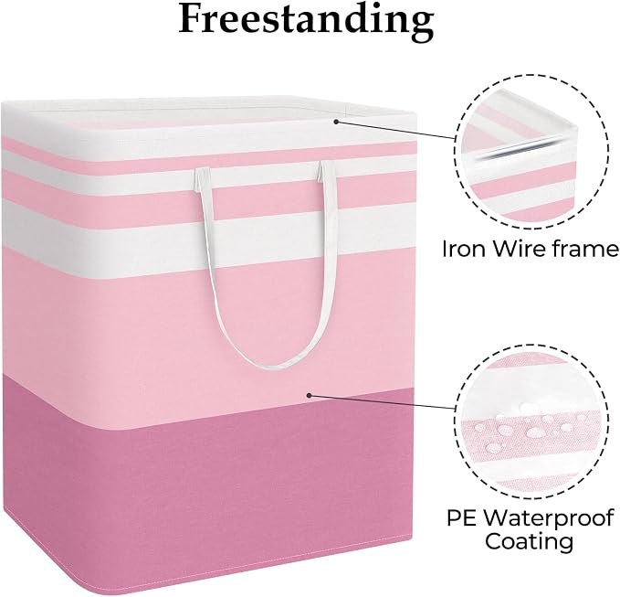 StorageRight Large Collapsible Laundry Basket Hamper - Image 3