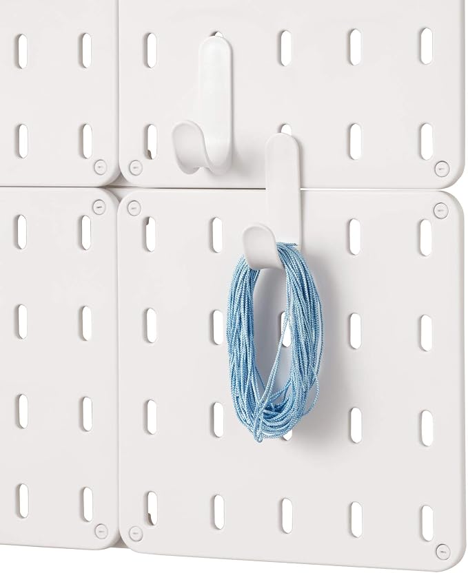 iDesign Cade BPA-Free Plastic Modular Hanging Pegboard Organizer Single Storage - Image 2