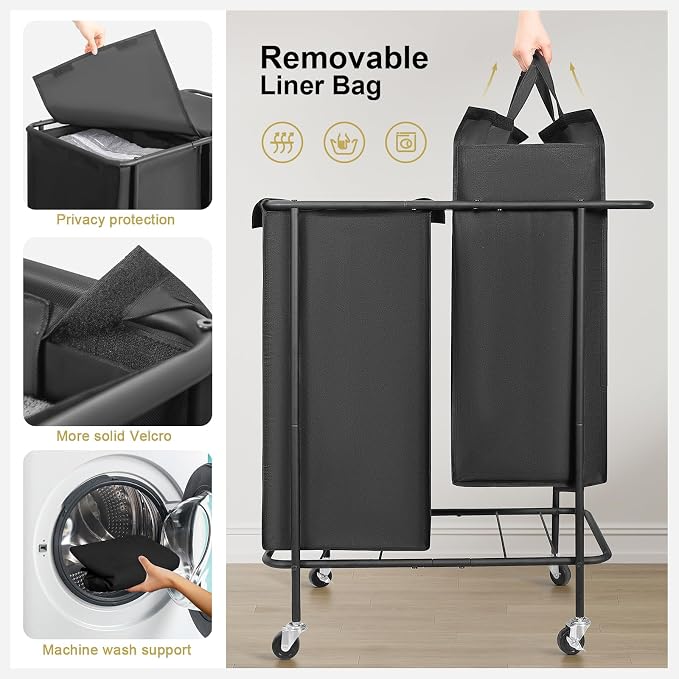 Chrislley Double Laundry Hamper - Image 4