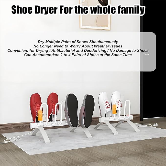 Portable Electric Shoe Dryer, Heated Shoe Dryer - Image 2