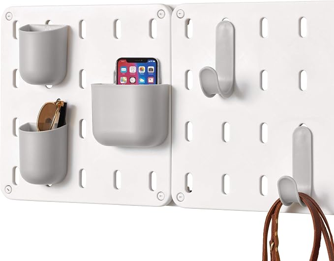 iDesign Cade BPA-Free Plastic Modular Hanging Pegboard Organizer Storage Bin - Image 4
