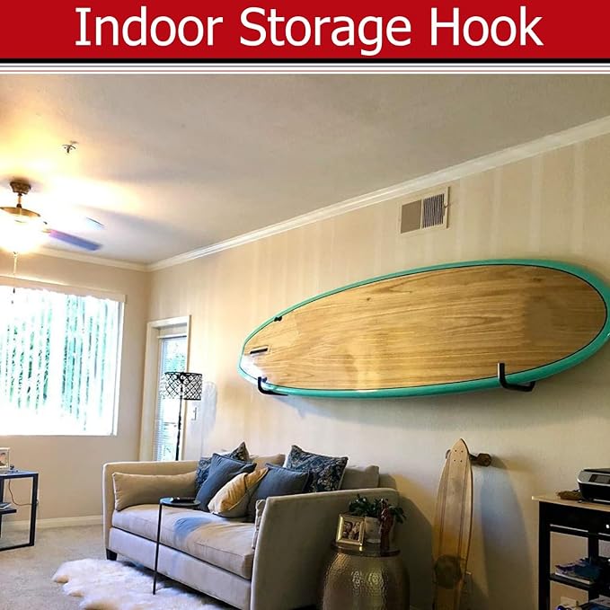 Kayak Storage Hooks, Wall Mount Garage Canoe Storage Hangers - Image 5