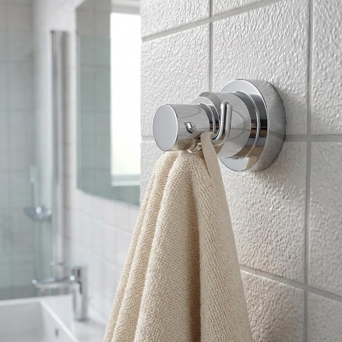 ECKOREA® Polished Chrome Robe & Towel Hook ECK-210O, Durable Zinc Alloy by ECKOREABathroomHardware