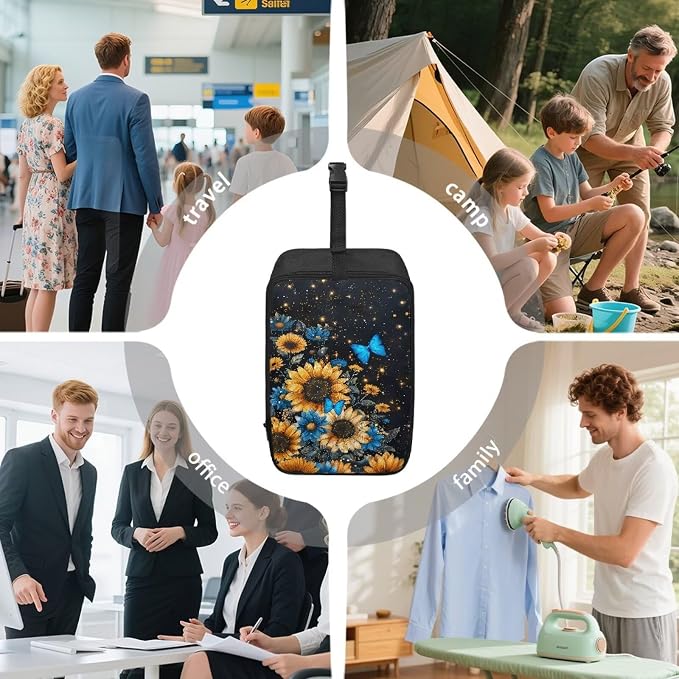 Steam Iron Storage Bag Sunflower Butterfly Zippered Handheld Steamer Case - Image 6