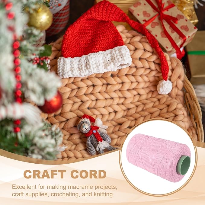 YELARXI Polyester Macrame Cord, 3mm x 219 Yards Polypropylene Macrame Cords - Image 4