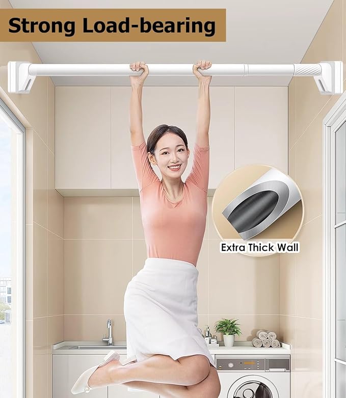 Closet Rod Valet Closet Extending Hanger Rod, Expandable Hanging Bar - Image 4