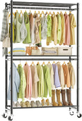 Rolling Clothes Rack for Hanging Clothes, 47.2"x 11.8"x 79" Large Capacity by Neatrays