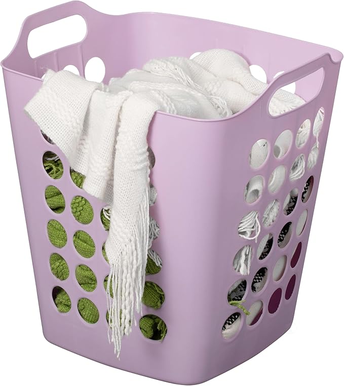 Flexible Plastic Laundry Basket by Basicwise