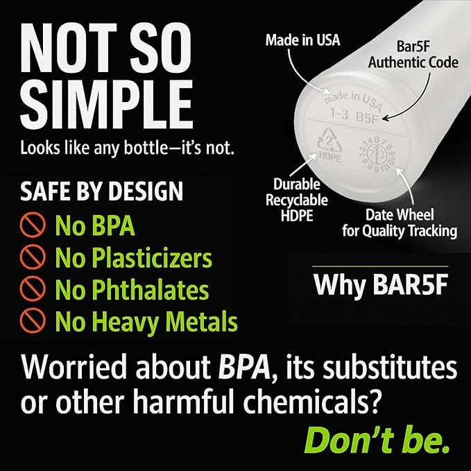 Bar5F Chemical-Resistant Spray Bottle – BPA-Free, Adjustable Nozzle - Image 2
