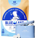 BLUELAND 100% Plastic-Free Dishwasher Detergent Tablets, Starter Set, Free & by BLUELAND
