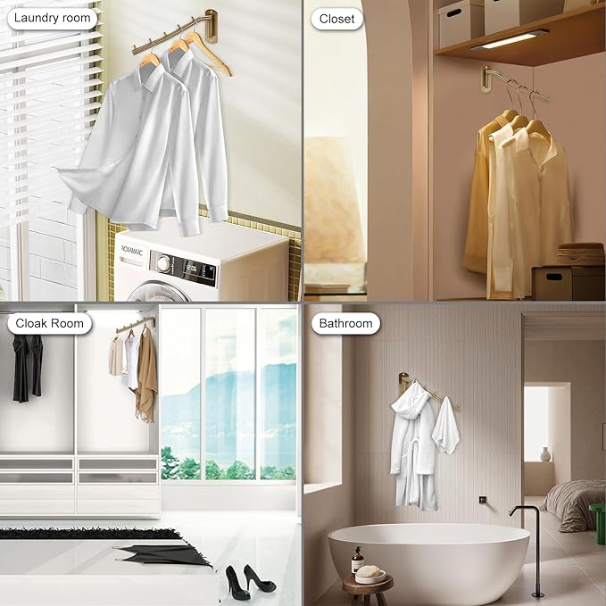 Sumnacon Stainless Steel Clothes Hanger Rack-Wall Mount Garment Hook - Image 7