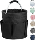 17L Cleaning Caddy with Handle and 6 Pockets, Foldable Cleaning Supply Caddy by IHOMAGIC