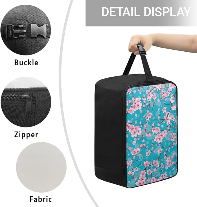 Universal Steamer Case Cherry Blossom Zippered Protective Pouch - Image 5