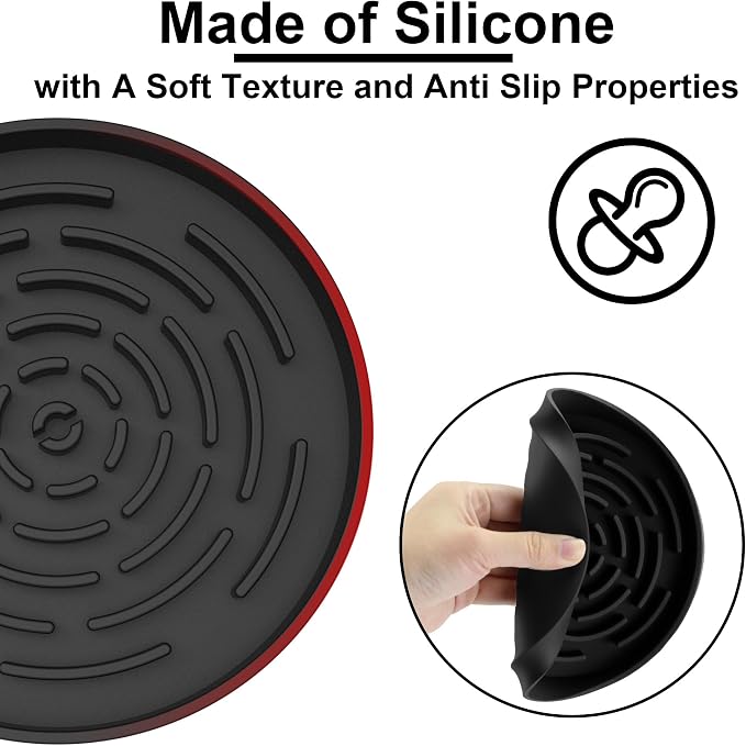 Drip Tray for Drink Dispenser, 2 Pack Black Silicone Drip Mat for Most Drink - Image 5