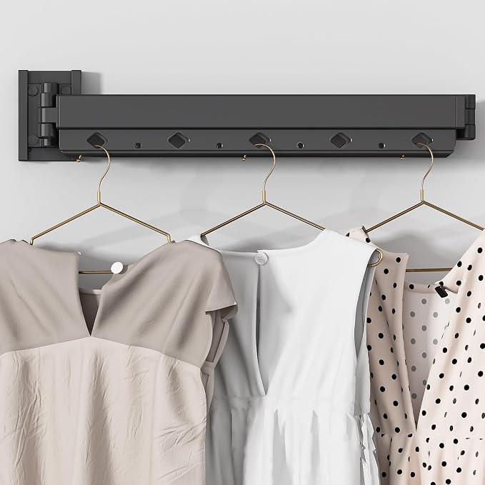 Clothes Drying Rack, Laundry Drying Rack Wall Mount - Image 4