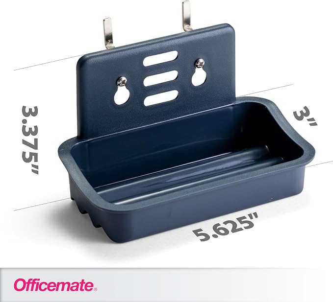 Officemate Utility Tray Organizer, 3 Pack, Pegboard / Slatwall Organizer - Image 2