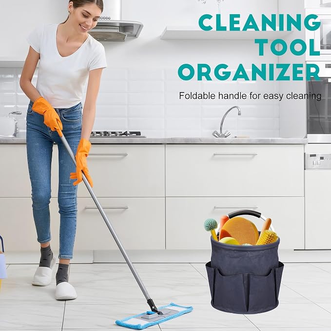 Cleaning Caddy for Cleaning Supplies, 17L Cleaning Supply Caddy - Image 4