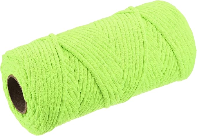 MECCANIXITY Cotton Rope Twisted Braided Twisted Single Strand Cord, Fluorescent by MECCANIXITY