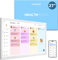 Digital Calendar 27 Inch Touch Screen, Electronic Wall Calendar Chore Chart by DragonTouch