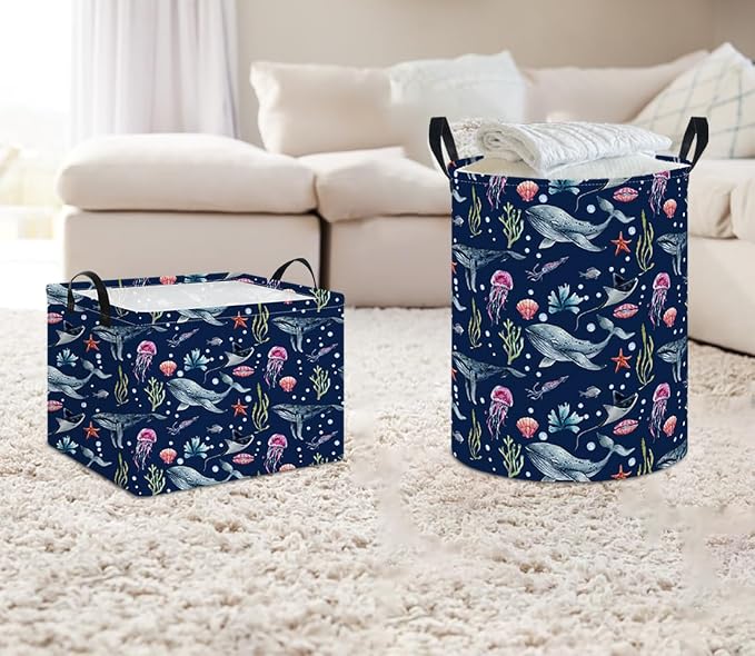 Laundry Hamper, Laundry Basket, Nursery Hamper, Waterproof Storage Bin - Image 4