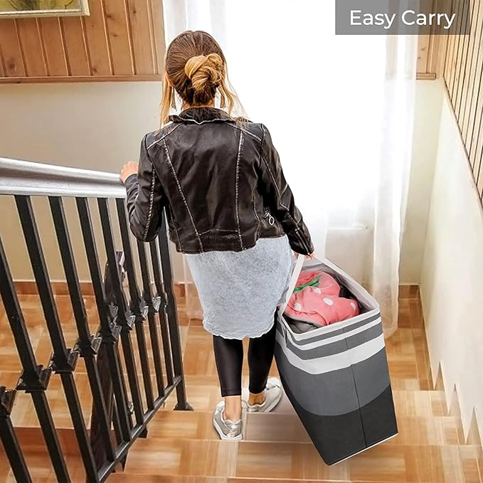 75L Laundry Basket, Large Laundry Hamper Waterproof, Freestanding Laundry - Image 7