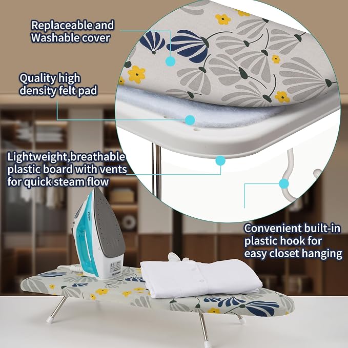 Tabletop Ironing Board 12"x29" – Portable Folding Ironing Board - Image 5