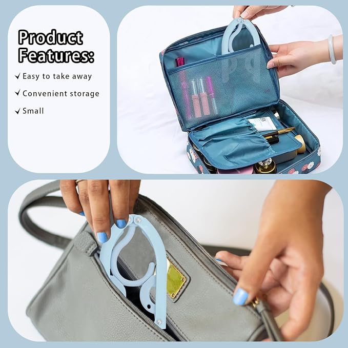 6PCS Portable Folding Clothes Hangers Clothes Drying Rack - Image 3