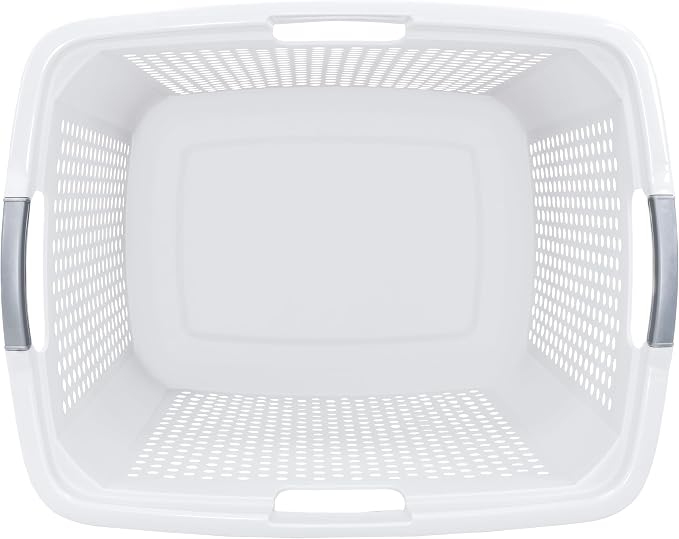 2.5 Bushel Heavy-Duty Laundry Hamper – Extra Large 90L Plastic Basket, 360° - Image 3