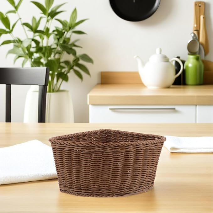 ibasenice 2pcs Triangle Corner Storage Basket - Image 5