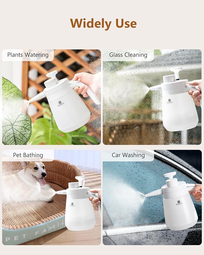 0.4 Gallon Garden Pump Sprayer, 50 oz Small Water Sprayer Provide 3 Spraying - Image 8