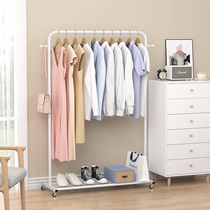 Sywhitta Clothing Rack on Wheels - Image 4