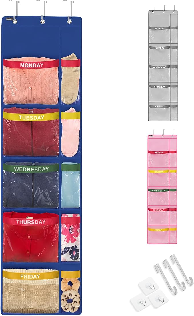 Over the Door Weekly Clothes Organizer by Handy+Laundry