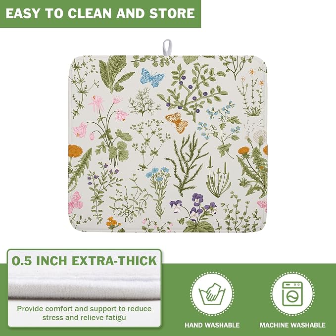 Kawani Wild Flowers Plant Dish Drying Mats - Image 5