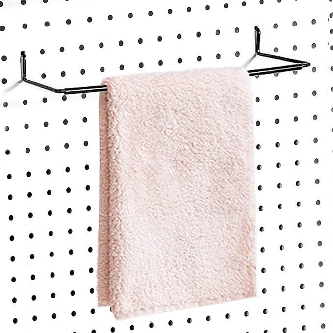 AccEncyc 2 Pack Pegboard Towel Holder Pegboard Hooks - Image 6
