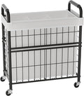 Laundry Hamper 3 Section, 145L Rolling Laundry Sorter Basket by Ollieroo