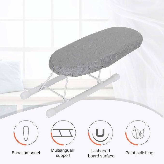 Tabletop Ironing Board with Folding Legs, Portable Mini Countertop Ironing Board - Image 4