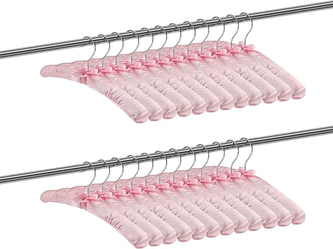 Jetec 12 Pieces Satin Padded Hangers - Image 2