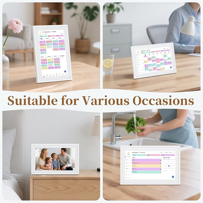 Smart Digital Calendar, 10.1"HD Touchscreen Electronic Desk Calendar & Chore - Image 8
