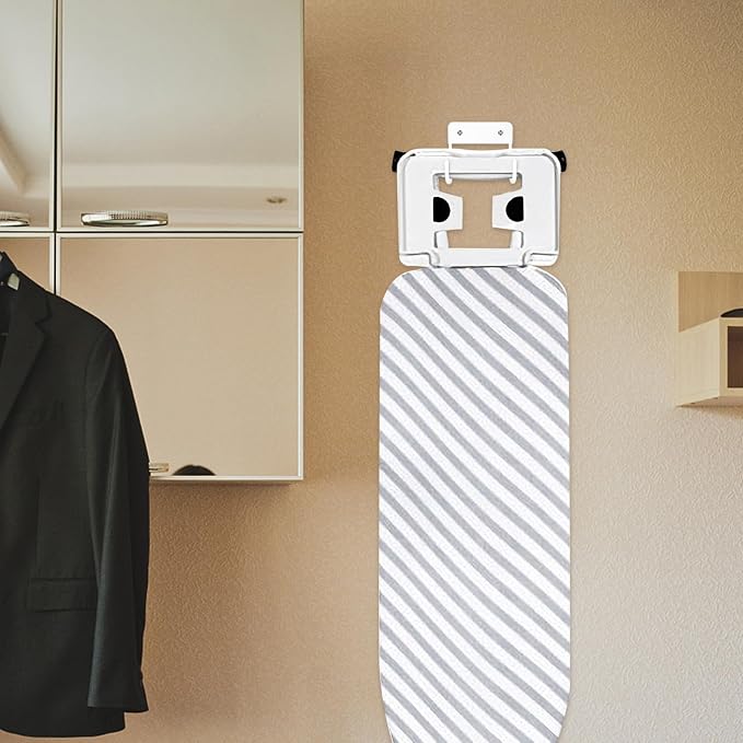 Toyvian Ironing Board Hanger Wall Mount Hook White Sturdy Household Storage - Image 5