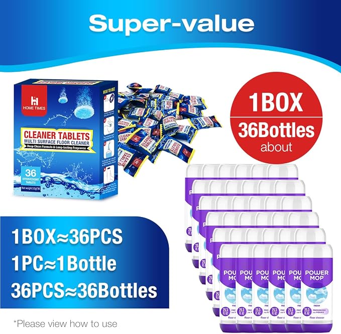Cleaning Tablets For Swiffer Power Mop, Used For Stain Remove/Dirt - Image 5