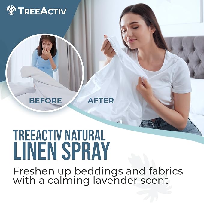 TreeActiv Natural Linen Spray, 8 fl oz, Lavender - Image 2