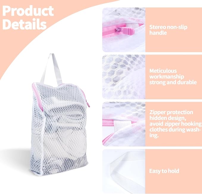 2 PCS Honeycomb Mesh Laundry Bag - Image 3