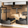 Under Sink Organizer, 2-Tier Thickened All-Metal L-Shaped Pull Out Cabinet by Unknown